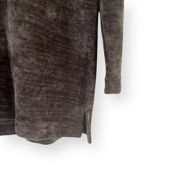 Soft Surroundings St. Germain Chenille Pullover Tunic Womens Medium Brown Taupe - Picture 4 of 8